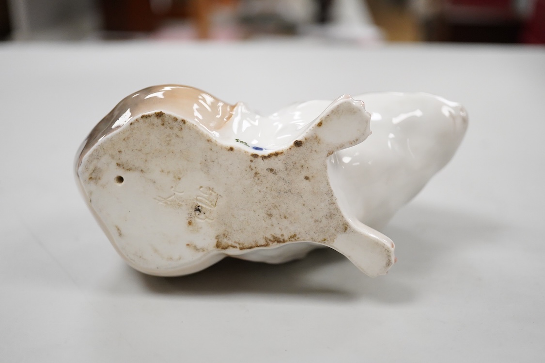 A Royal Copenhagen model of a guinea pig, numbered 503, 14cm wide